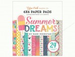 Набір двосторонього паперу для скрапбукінгу Summer Dreams 15x15см, 24арк. Echo Park