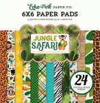 Набір двосторонього паперу для скрапбукінгу Jungle Safari 15x15см, 24арк. Echo Park