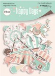 Набір паперових висічок для скрапбукінгу 'Happy Days' 49шт. SM4200014 SM4200014
