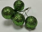 Куля з глітером на дротику зелена, 2,5 см. 5-19519 5-19519