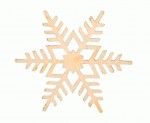 Заготовка Снежинка 8, фанера, d 8 см, 4шт, Rosa talent 4801518