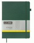 Блокнот діловий, ETALON 190*250, 96арк, клітинка, обкл. штучна шкіра, зелений, ВМ.292160-04 ВМ.292160-04