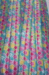 Резинка для повязок, бирюзовая, фламинго с цветочками 1,5 см, 1м 7651 7651