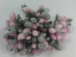 Тычинки на стебле Серо-розовые 12шт.