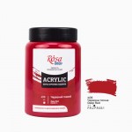 Краска акриловая Acrylic, Красный темный, 406, 400мл, Rosa Studio 406