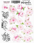 Набор наклеек (стикеры) 'Magnolia in bloom ', 21 * 16см, FDSTK-035 FDSTK-035