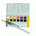 Фарби акварельні 12 кольорів з пензликом, 2000-12WC,TM Joyko 2000-12WC