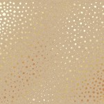Лист одностороннього паперу з фольгуванням 'Golden Maxi Drops Kraft #1', 30*30см, 200г/м2, 01-003 01-003