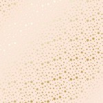 Лист односторонней бумаги с фольгированием 'Golden stars beige', 30 * 30см, 200г / м2, 09-001 09-001