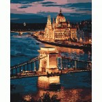 Набор акриловый живопись по номерам 'Волшебный Будапешт '40 * 50см КНО3557