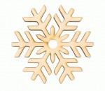 Заготовка Снежинка 7, фанера, d 7,5 см, 4шт, Rosa talent 4801517