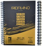 Альбом для эскизов на спирали, Schizzi Sketch A4 (21*29,7см), 90г/м2, 120 листов, Fabriano 16F5211