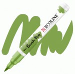 Пензель-ручка Ecoline Brush Pen 657, Зелена бронзова, Royal Talens 657