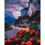 Набір акриловий живопис за номерами 'Літо в Швейцарії' 40*50см КНО2262