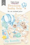 Набір паперових висічок для скрапбукінгу 'Dreamy baby Boy' 55шт. FDSDC-04080 FDSDC-04080