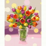 Набір акриловий живопис за номерами 'Сонячні тюльпани' 40*50см КНО3064