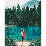 Набір акриловий живопис за номерами 'Побачення біля озера' 40*50см 