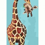 Набор акриловый живопись по номерах 'Веселый жираф' 35*50см, KHO4061 KHO4061