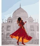 Набір акриловий живопис за номерами 'Перлина Індії' 40*50см, KHO4639 KHO4639