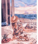 Набор акриловый живопись по номерах 'Отдых в Париже' 40*50см, KHO4544 KHO4544
