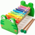 Ксилофон 'Жабеня', Frog Xylophone Green, 7136, TOP BRIGHT 7136
