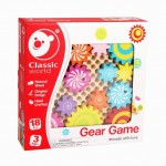 Игрушка деревянная 'Мозаика-конструктор Веселые шестерни', Gear Game, 2806, CLASSIC WORLD 2806