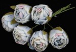 Бутон троянди, велюровий, блакитно рожевий, 2,5см. 1шт. 5-65332 5-65332