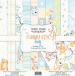 Набор двусторонней бумаги для скрапбукинга 30,5*30,5см 'Funny Fox Boy', 200г/м2, 10 л. 01104 01104