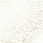 Лист одностороннього паперу з фольгуванням 'Golden Text White', 30*30см, 200г/м2, FDFMP-23-001 FDFMP-23-001