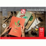 Склейка-блок для пастелі, акрилу, теплі кольори А4 180г/м2, 50арк., Royal Talens