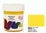 Краска гуашевая художественная Желтая светлая, 902, 40мл ROSA Studio 324902