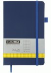 Блокнот діловий, ETALON 125*195, 96арк, клітинка, обкл. штучна шкіра, синій,  ВМ.291160-02 ВМ.291160-02