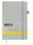 Блокнот діловий, ETALON 125*195, 96арк, клітинка, обкл. штучна шкіра, срібний,  ВМ.291160-24 ВМ.291160-24