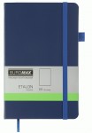 Блокнот діловий, ETALON 125*195, 96арк, нелінований, обкл. штучна шкіра, синій,  ВМ.291060-02 ВМ.291060-02
