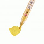 Маркер акварельний SANTI 'Glitter Brush', пензель, 13, золотий жовтий, 390762 390762