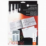 Набір для каліграфії, Masterclass Set (2 ручки, 4 пера, 12 картриджів, конвертер), Manuscript