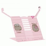 Підставка для книг з додатковими фіксаторами Yes 'Pusheen', металева рожева, 470519 470519