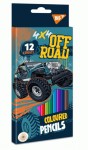 Олівці кольорові YES 12 кольорів 'Off Road', 290585 290585