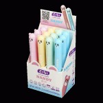 Папка-конверт А4+ на кнопці, прозора, Optima, 500 мкм., жовтий кант, O35256 O35256