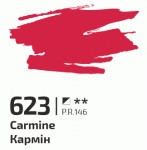 Фарба акрилова Кармін 623, 60мл, ROSA Gallery 