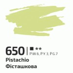 Фарба акрилова Фісташкова 650, 60мл, ROSA Gallery