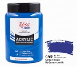 Фарба акрилова Acrylic, Кобальт синій, 449, 400мл, Rosa Studio