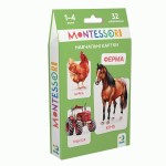 Набір навчальних карток Монтесорі 'Ферма', DoDo, 301233 301233