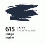 Фарба акрилова Індіго 615, 60мл, ROSA Gallery