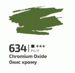 Фарба акрилова Окис хрому 634, 60мл, ROSA Gallery