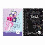 Зошит для нот А4 60 аркушів, на пружині, АП-0403, Апельсин АП-0403