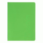 Книга записна NEON, А5, 80 аркушів, клітинка, зшита обкладинка PVC, зелена, BM.24822180-04 BM.24822180-04