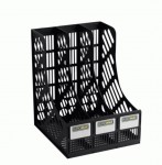 Лоток для паперу. вертикальний, 3 в1, чорний, ВМ.6100 ВМ.6100