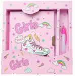 Блокнот дитячий на замочку 178 x 133мм., 70гр., 56 аркушів, Привіт дівчата, 362302-U 362302-U