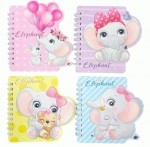 Блокнот на пружині 130 x100mm., 60 аркушів, Слоник, 95500WB 95500WB